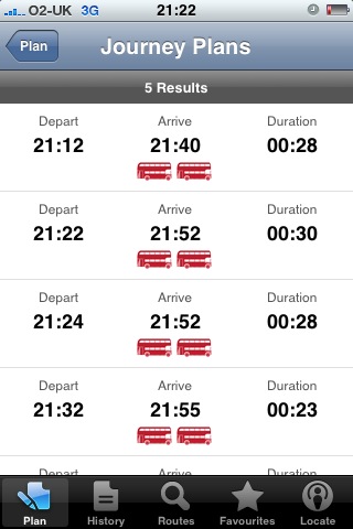 Journey Plans London Bus